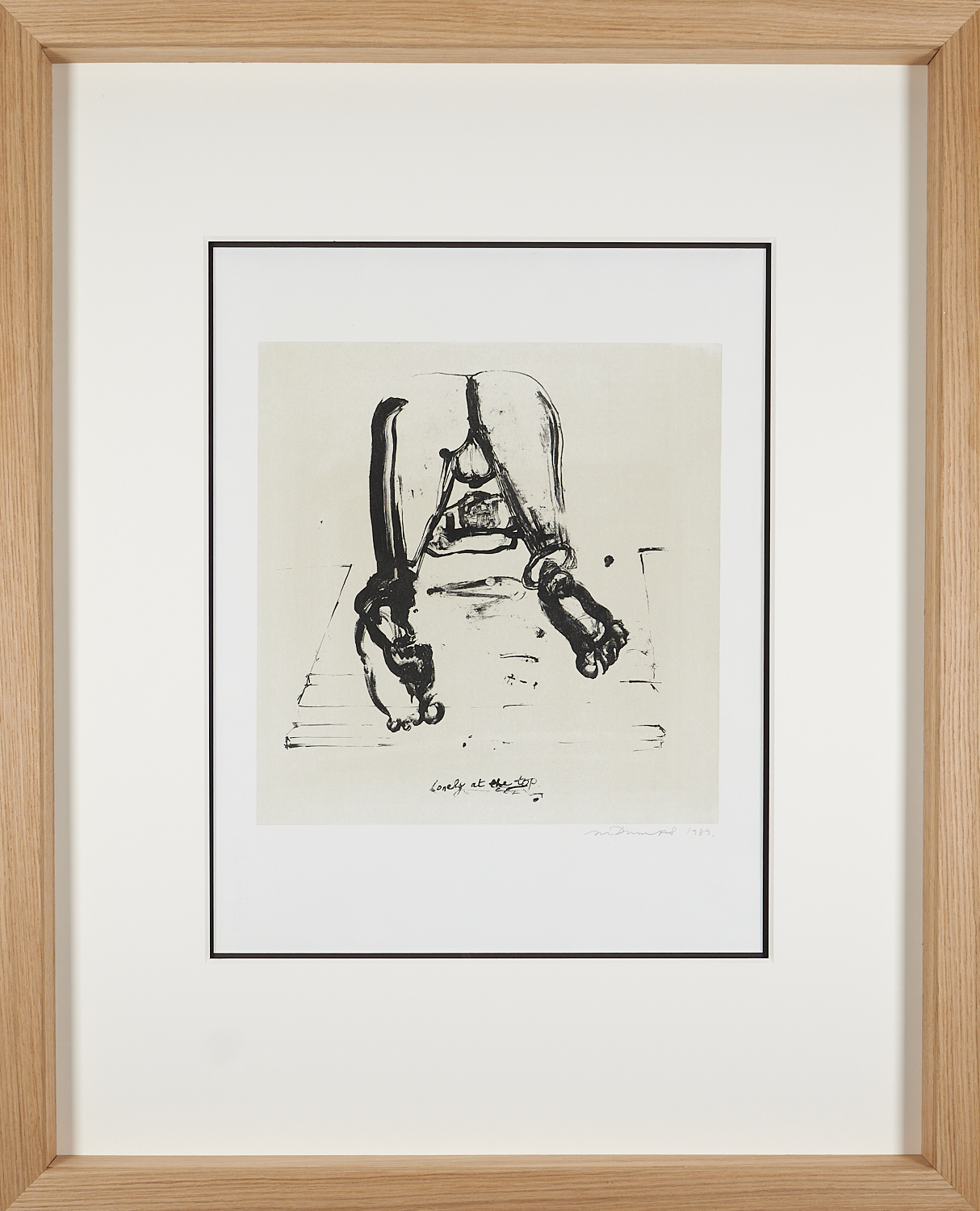 Marlene Dumas - Prachtig litho " Beautiful Butt" , gesigneerd & fraai ingelijst kopen? Bied vanaf 2850!