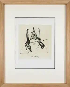 Marlene Dumas - Prachtig litho " Beautiful Butt" , gesigneerd & fraai ingelijst kopen? Bied vanaf 2850!