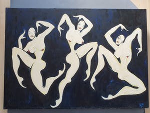 Niet of onleesbaar gesigneerd - expressionistisch/surrealistisch | olieverf op canvas kopen? Bied vanaf 1!