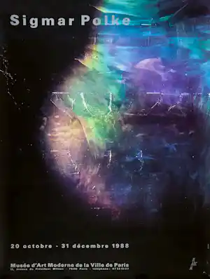 Sigmar Polke - tentoonstellingsaffiche verkocht voor € 18!