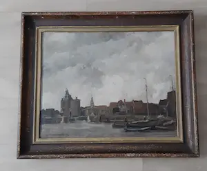 Hendrik Cornelis Kranenburg - Havengezicht Enkhuizen kopen? Bied vanaf 165!