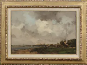 Willem G.F. Jansen - Rivierlandschap kopen? Bied vanaf 2100!