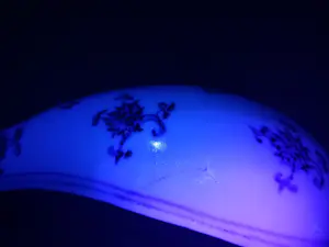 Niet of onleesbaar gesigneerd - CHINA; Blue & White Spoon, gemerkt verticaal zes karakter Kaishu kopen? Bied vanaf 1!