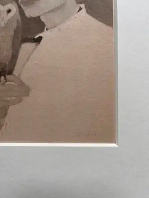 Jan Mankes - Originele Heliogravure Zelfportret met Uil 1923 kopen? Bied vanaf 170!