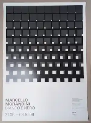 Marcello Morandini - Bianco e Nero Ausstellungsplakat Museum Ritter 2006 kopen? Bied vanaf 40!