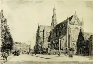 Johannes Josseaud - Grote kerk Haarlem verkocht voor € 45!
