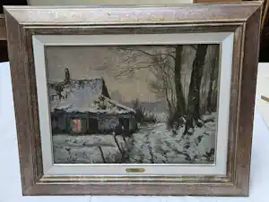 Louis Clesse - Hoeve in de sneeuw kopen? Bied vanaf 325!