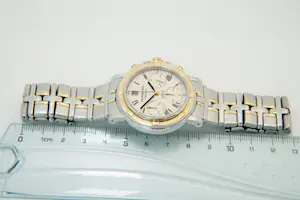37- Raymond Weil ged. 18Krt gouden Parsifal Auto Chrono ivory 7230 polshorloge kopen? Bied vanaf 280!