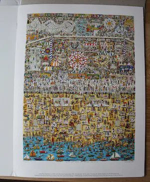 James Rizzi - printbook: met zes prints en een zeefdruk op de voorzijde(Nieuw!) kopen? Bied vanaf 50!