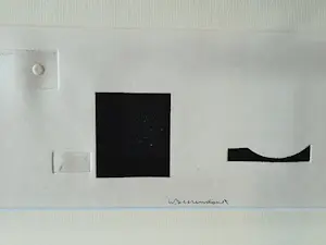 Theo Beerendonk - Monochrome jaren 60 reliëfdruk -geometrische compositie- UNICA exemplaar kopen? Bied vanaf 68!