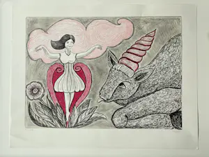 Henry Heerup - Litho - ‘Fabelwezens’ kopen? Bied vanaf 90!