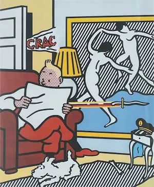 Roy Lichtenstein - Kleurenoffset-litho TINTIN READING kopen? Bied vanaf 125!
