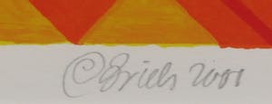 Clemens Briels - Zeefdruk, Zonder titel - Ingelijst kopen? Bied vanaf 70!