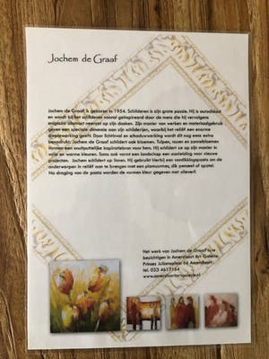 Jochem de Graaf - Prachtig kleurrijk olieverf schilderij kopen? Bied vanaf 200!