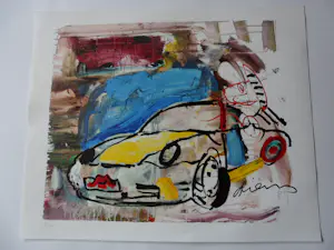 Peter Diem - Zeefdruk. Porsche kopen? Bied vanaf 35!