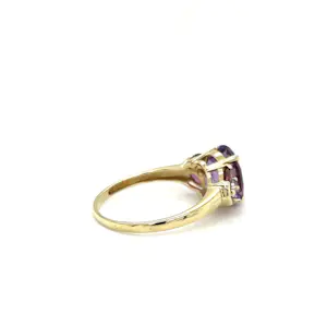 Colorful modern Ring in 9 Karat (375) with Amethyst and Topas - as new kopen? Bied vanaf 100!