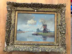 Jan Simon Knikker (sr.) - Molen met waterlandschap verkocht voor € 99!