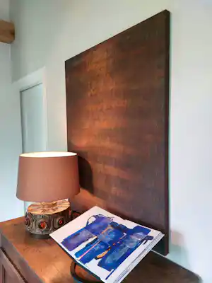 Ton Frenken - Zonder titel, groot, museaal werk uit 1995, izgs verkocht voor € 900!