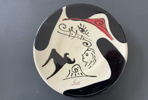 Niet of onleesbaar gesigneerd - Lot van 3 wandborden in Picasso stijl kopen? Bied vanaf 1!