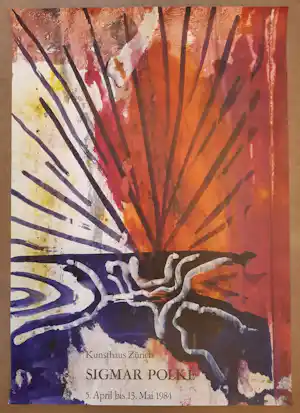 Sigmar Polke - tentoonstellingsaffiche verkocht voor € 45!