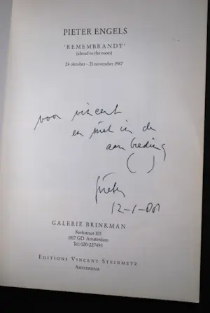 Pieter Engels - gesigneerde catalogus 1987 kopen? Bied vanaf 40!