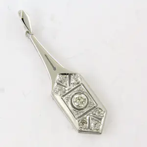ART DECO 14k wit gouden oud Europees slijpvorm geslepen diamanten tot. 0.25ct kopen? Bied vanaf 360!