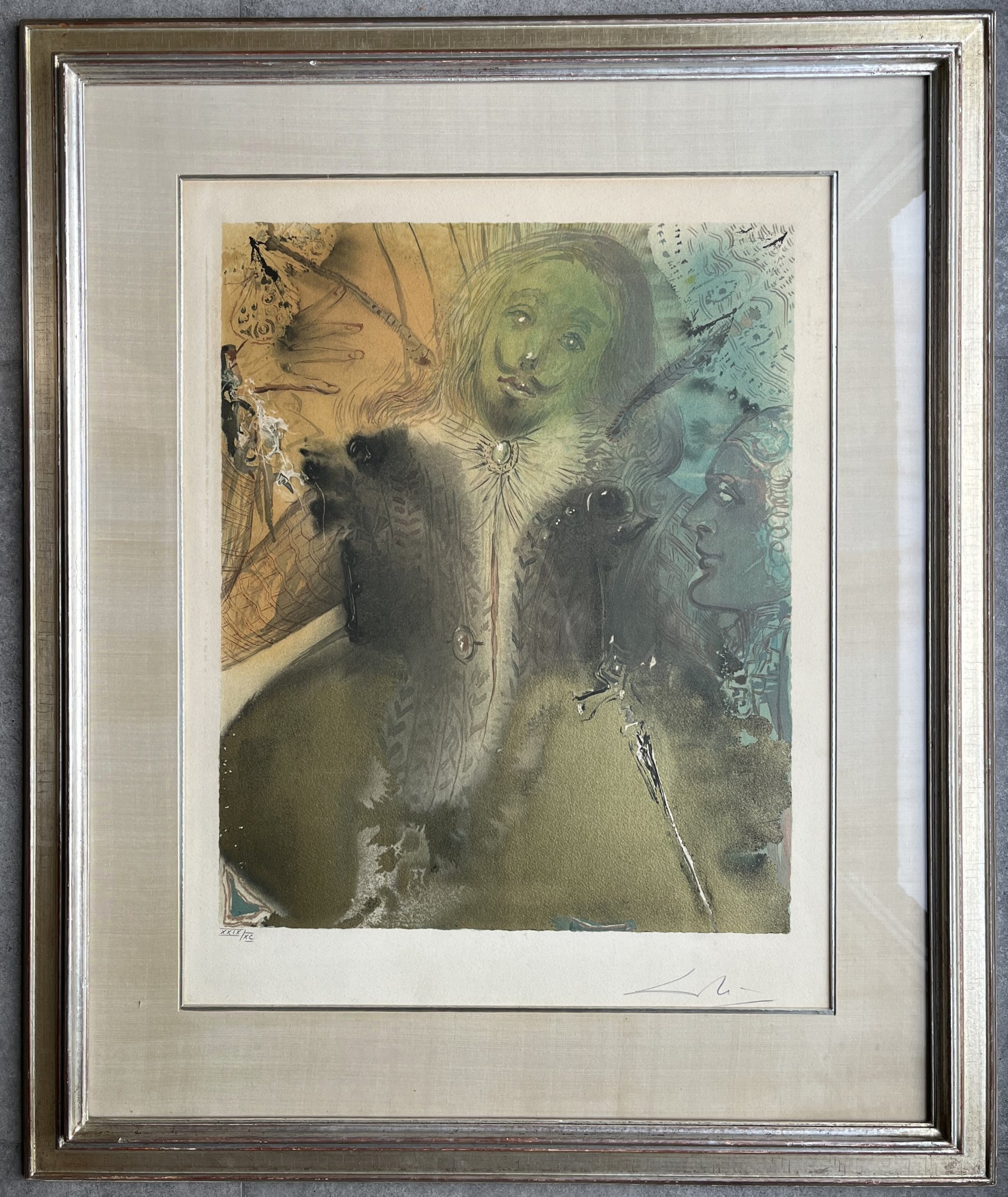 Salvador Dali - The Marquis de Sade portfolio - Damis and Durval -1969 kopen? Bied vanaf 750!