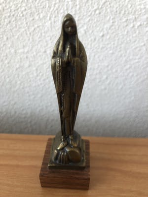 Brons (Onbekend) - Art deco bronzen H.Maria beeldje - Bronze cisele edition G.G. kopen? Bied vanaf 1!