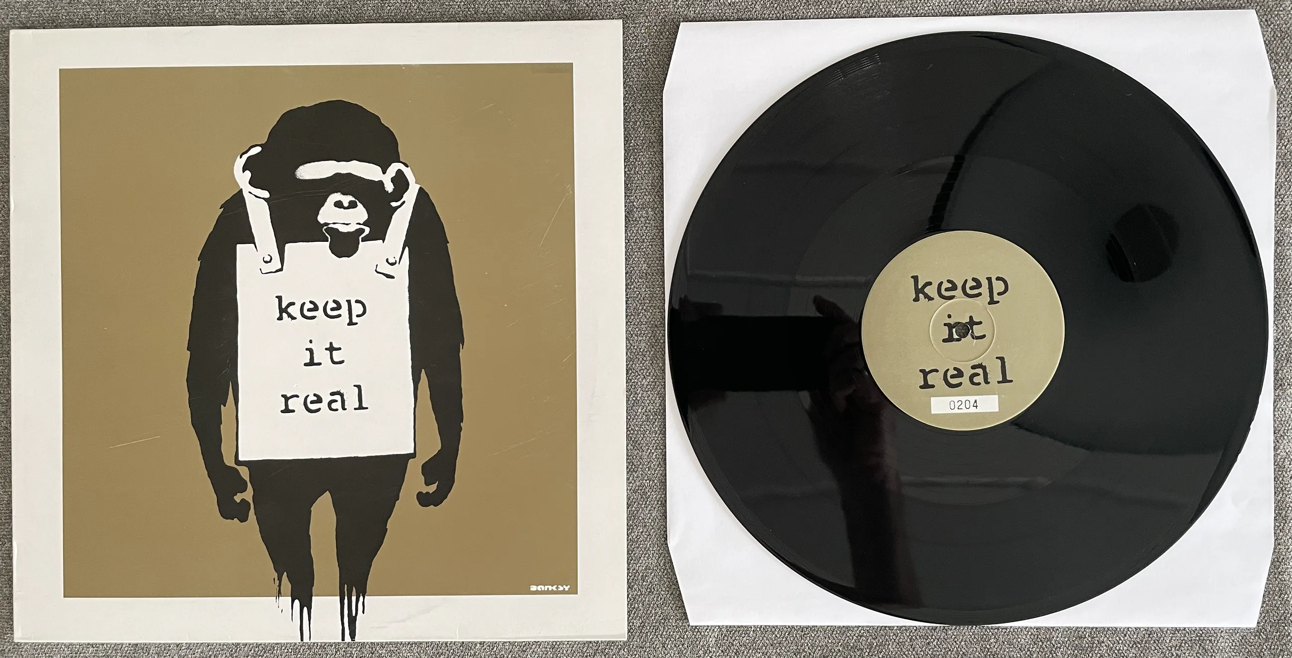 Banksy - DJ DM – Laugh Now EP (gold cover Nr. 204/1000) sold