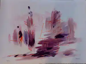 Jean René Bazaine - Abstracte voorstelling verkocht voor € 50!