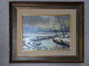 Albert Steel - Winter landschap kopen? Bied vanaf 25!