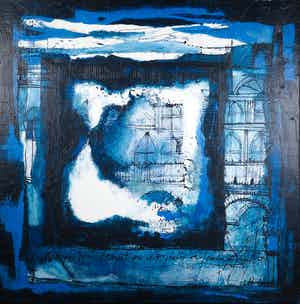 Carolina Paulussen - Acryl op doek, Zonder titel (Groot) verkocht voor € 60!