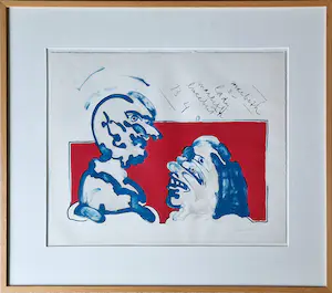 Lucebert - Litho: 'Lady Macbeth' (1973) - Ingelijst kopen? Bied vanaf 225!