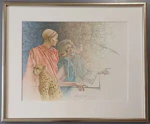 Poen de Wijs - ingelijste gesigneerde kleuren litho kopen? Bied vanaf 229!