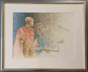 Poen de Wijs - ingelijste gesigneerde kleuren litho kopen? Bied vanaf 229!