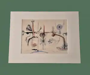 Hannes Postma - Originele, in 1958 geschilderde gem.techniek (o.a. ecoline) gesigneerd kopen? Bied vanaf 78!