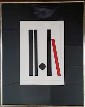 Wim Sinemus - Abstracte voorstelling verkocht voor € 473!