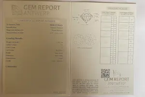 GEM report Antwerp -gecertificeerde diamant van 0,40 karaat kopen? Bied vanaf 700!