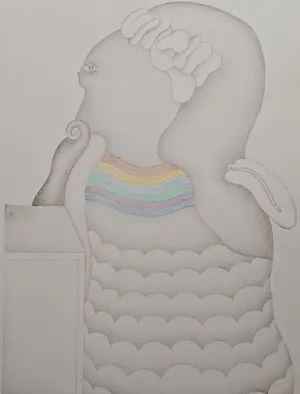 Jörg Remé - Regenboogmeisje - gesigneerde litho kopen? Bied vanaf 49!