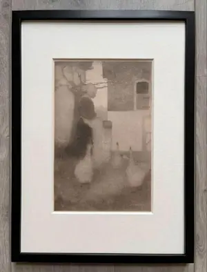 Jan Mankes - Originele Heliogravure Ganzenliesje 1923 kopen? Bied vanaf 110!