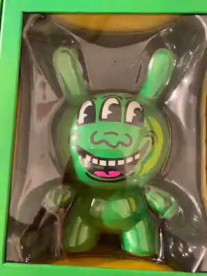Keith Haring - Kidrobot Three Eyed Monster 8" Dunny Green kopen? Bied vanaf 200!
