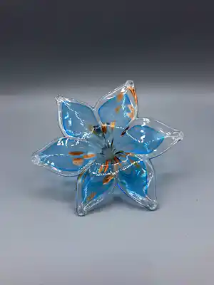 Cenedese - Prachtig handgeblazen glazen bloem Murano glas 13 x 8 cm verkocht voor € 30!
