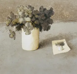 Mart Kempers - Bloemenvaas met schets kopen? Bied vanaf 50!