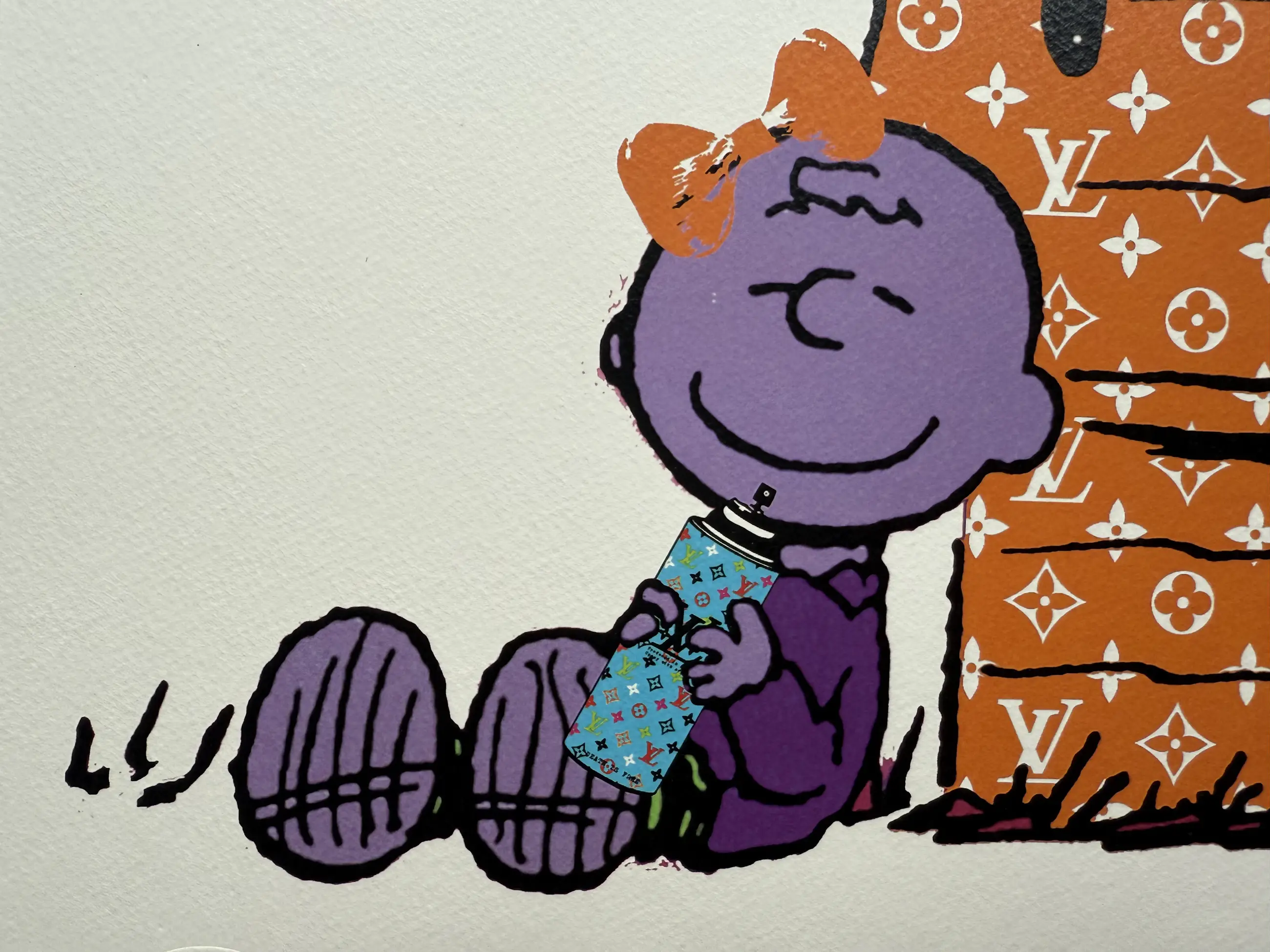Death NYC - hand-signed silkscreen | 'Louis Vuitton Snoopy/Charlie