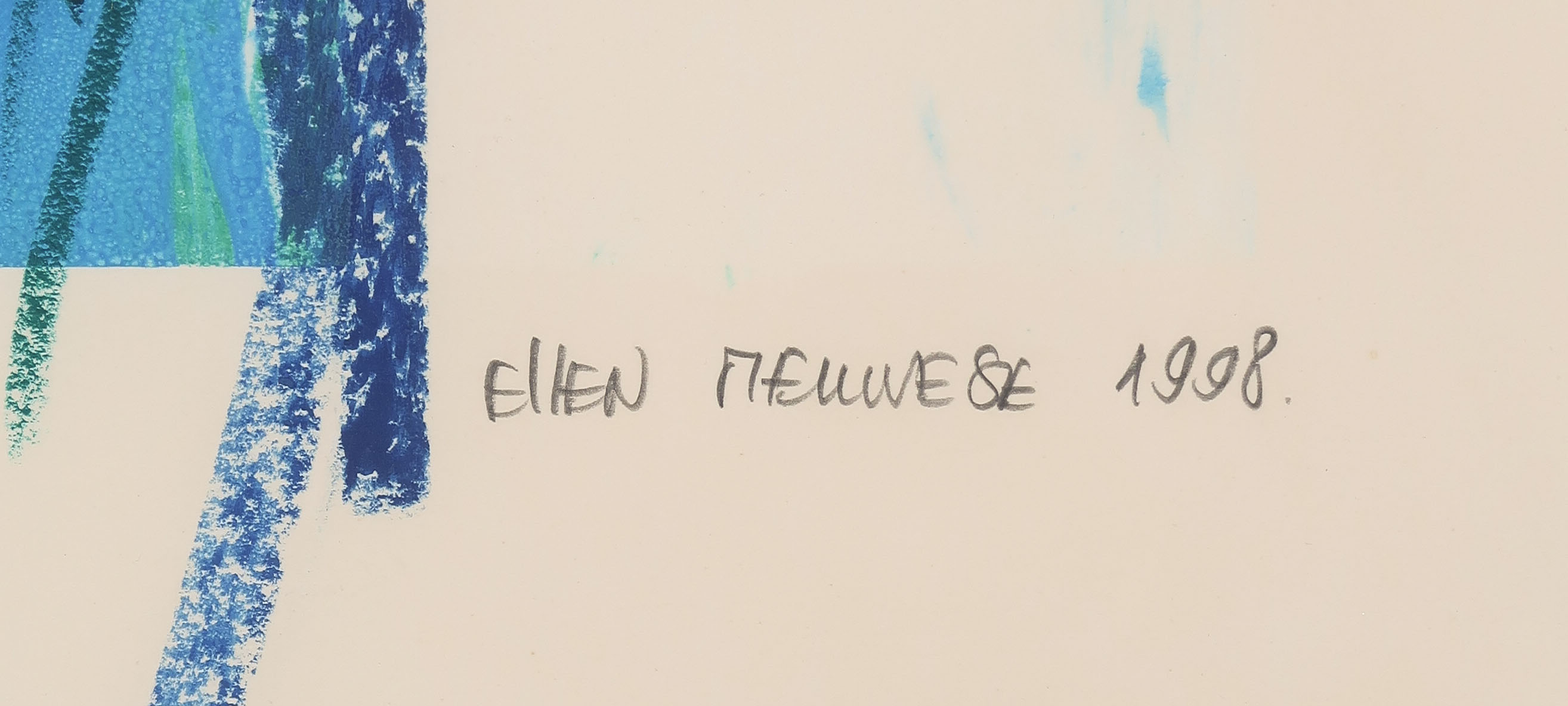 Ellen Meuwese - Gemengde techniek op papier, o.a. gouache en krijt, Papegaai - Ingelijst kopen? Bied vanaf 100!