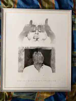 Henck van Dijck - Gezicht met handen verkocht voor € 50!