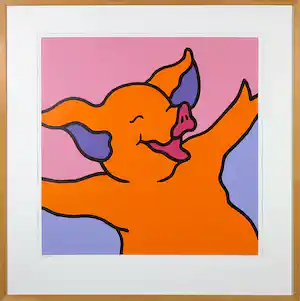 Shunyam - Zeefdruk, Daydream - Ingelijst verkocht voor € 50!