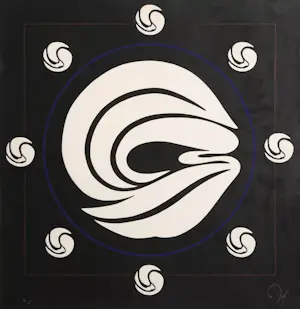 Jack Youngerman - "Mandala (Black)" - Serigraphie - Auflage von 75 - handsigniert - (93 x 91 cm) kopen? Bied vanaf 300!