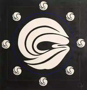 Jack Youngerman - "Mandala (Black)" - Serigraphie - Auflage von 75 - handsigniert - (93 x 91 cm) kopen? Bied vanaf 300!