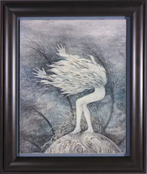 Judith Vermeeren-Neet - Olieverf op paneel, Storm - Ingelijst kopen? Bied vanaf 80!